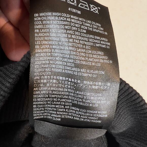 Volcom Hoodie Sweatshirt Men's Small Fleece Y2K Casual Dark Black Kangaroo Pouch - Picture 5 of 15